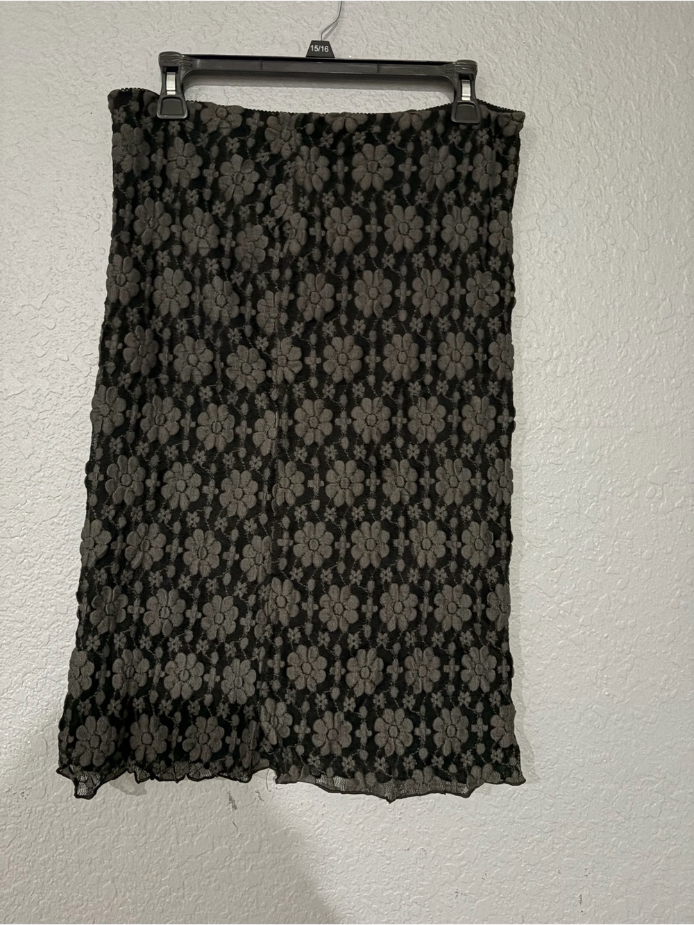 Free People Black Floral Lace Top and Midi Skirt - Picture 4 of 6